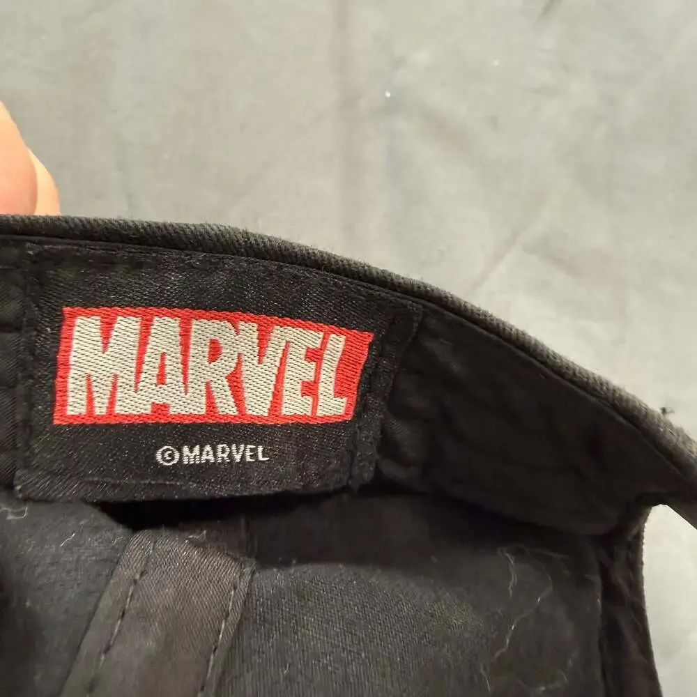 Marvel Spider-Man Snapback Hat Red Black Large Front Graphic Kids YOUTH Cap